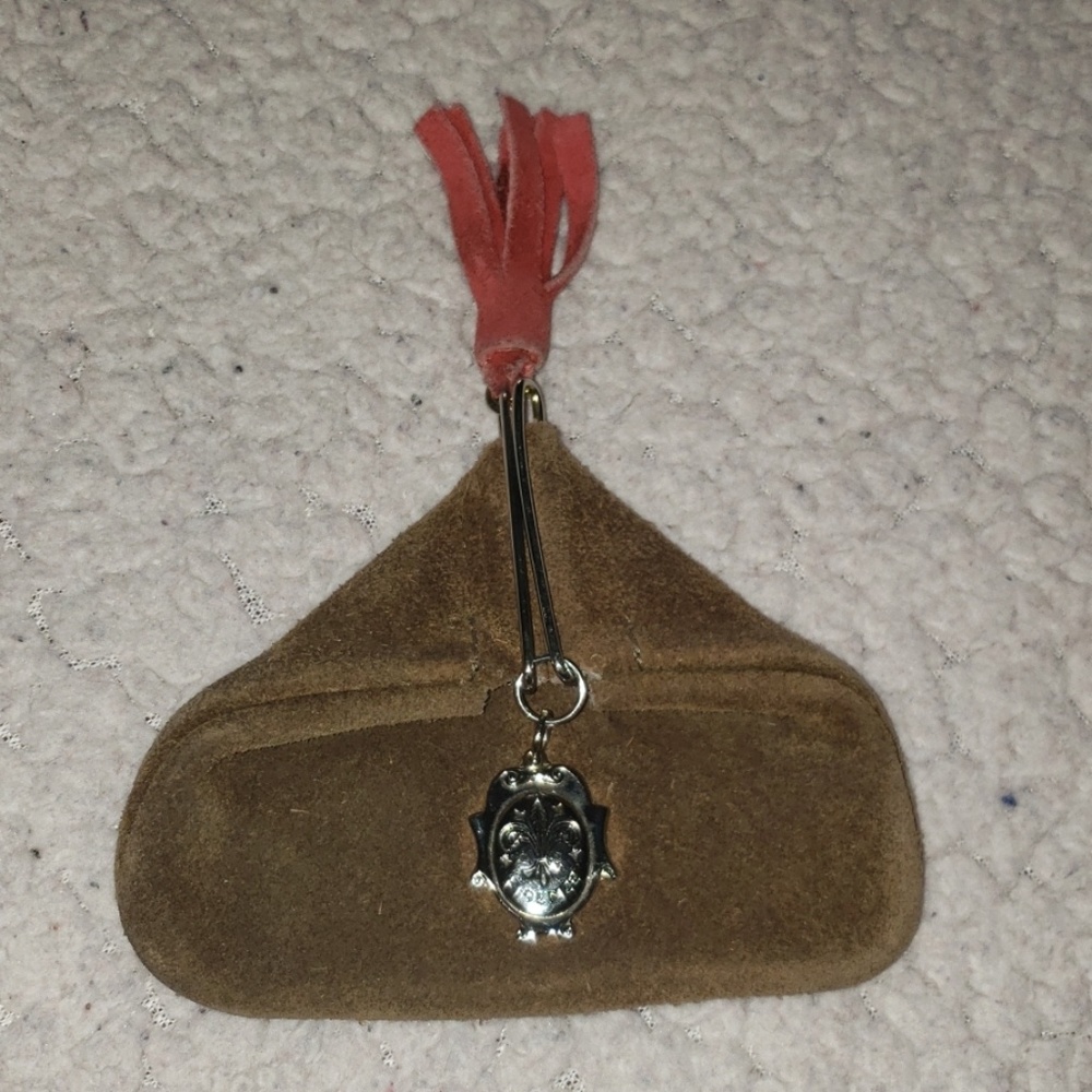Leather (suede) change purse.